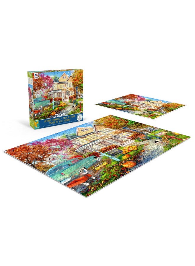 Dominic Davison Autumn Townhouse 750 Piece Jigsaw Puzzle