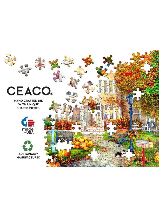 Dominic Davison Autumn Townhouse 750 Piece Jigsaw Puzzle