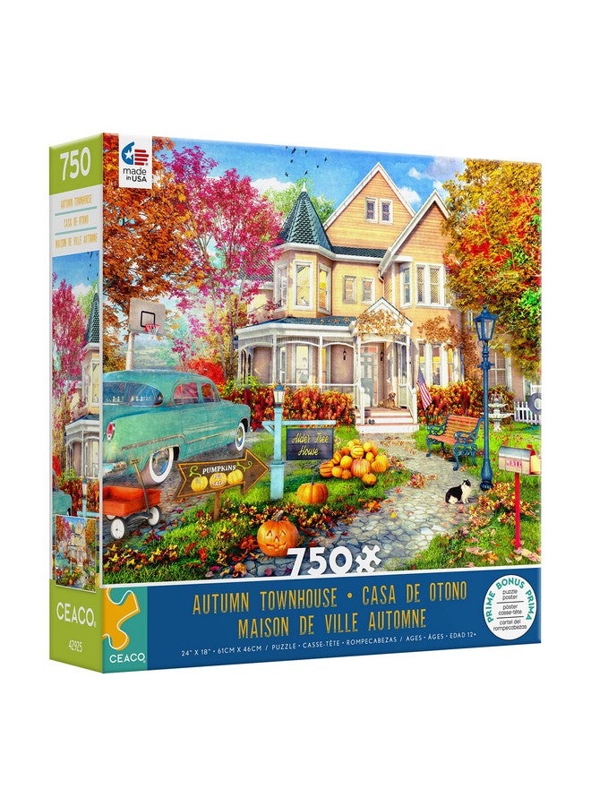 Dominic Davison Autumn Townhouse 750 Piece Jigsaw Puzzle