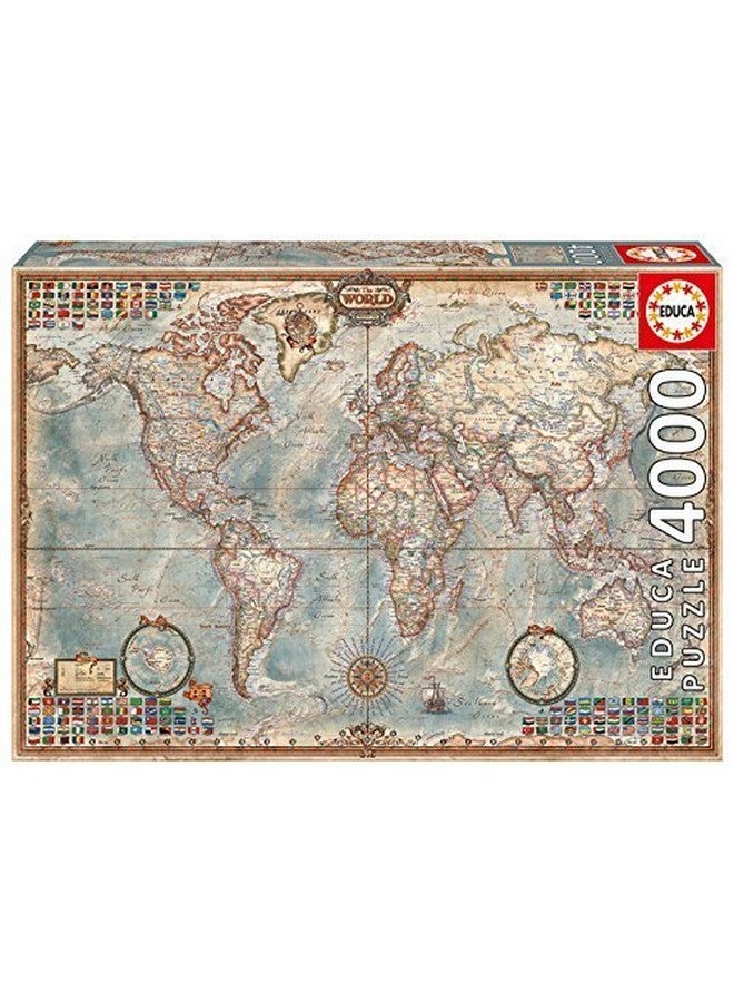 4,000 Piece Puzzle - The World Map