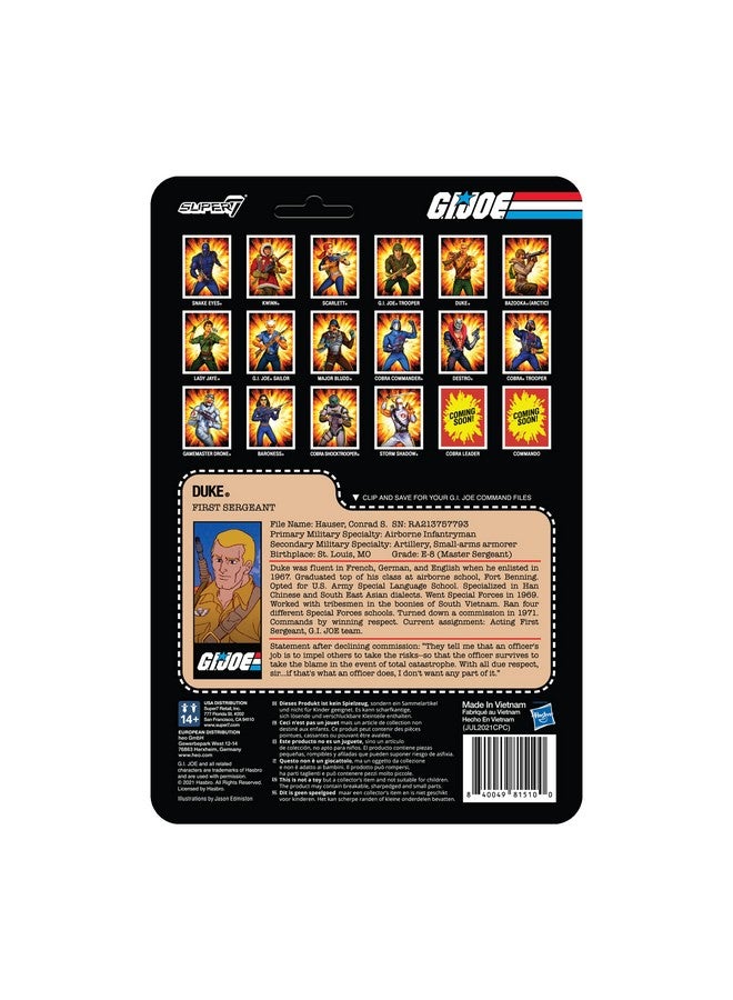 G.I. Joe Reaction Figures Wave 2 Duke