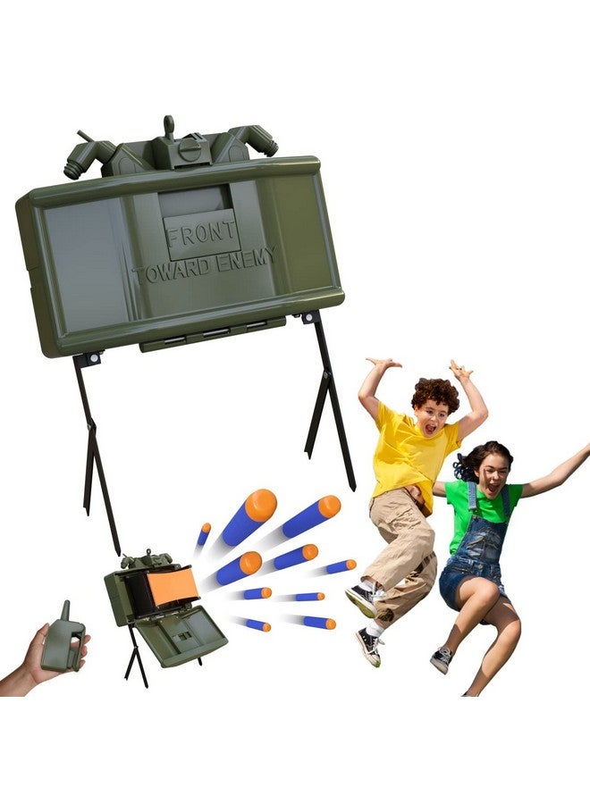 Toy Claymore For Play Games - Trip Wire And Remote Control Included For Plastic Claymore Compatible With Nerf (Green)