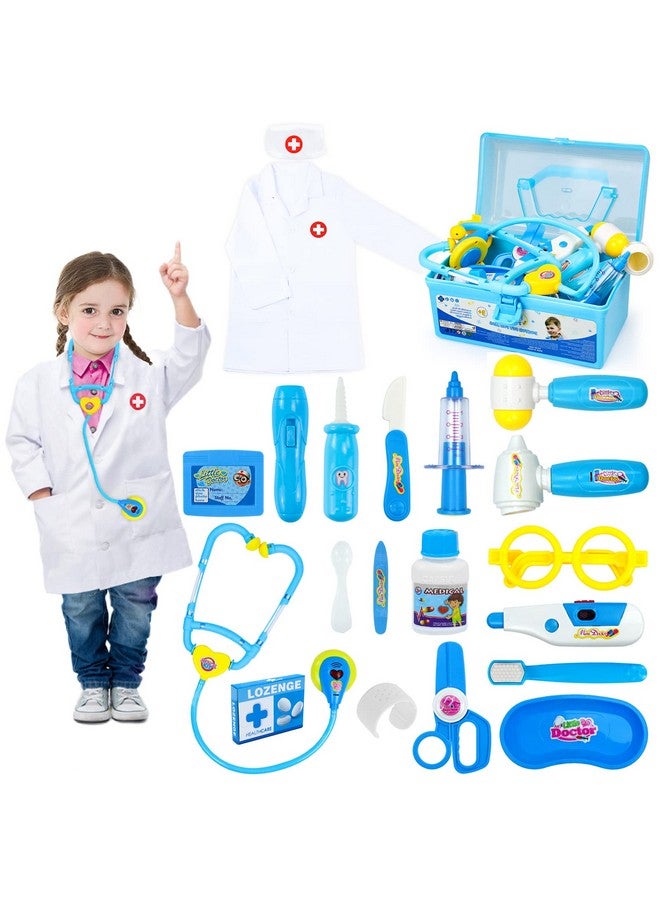 Doctor Kit For Toddlers 3-5 Kids Toys For 2 3 4 Year Old Girls Boys Dentist Doctor Set Costume Medical Kit Pretend Play Dress Up Educational Role Play Birthday Girls Gifts For Aged 2-4 3-5