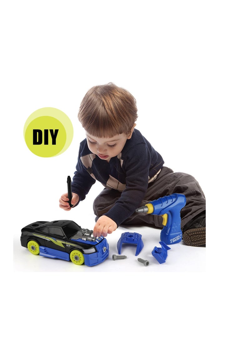 Take Apart Racing Car Kit for Kids, 2 in 1 Construction Toy Set, Perfect Gift for Boys and Girls Aged 3 and Up