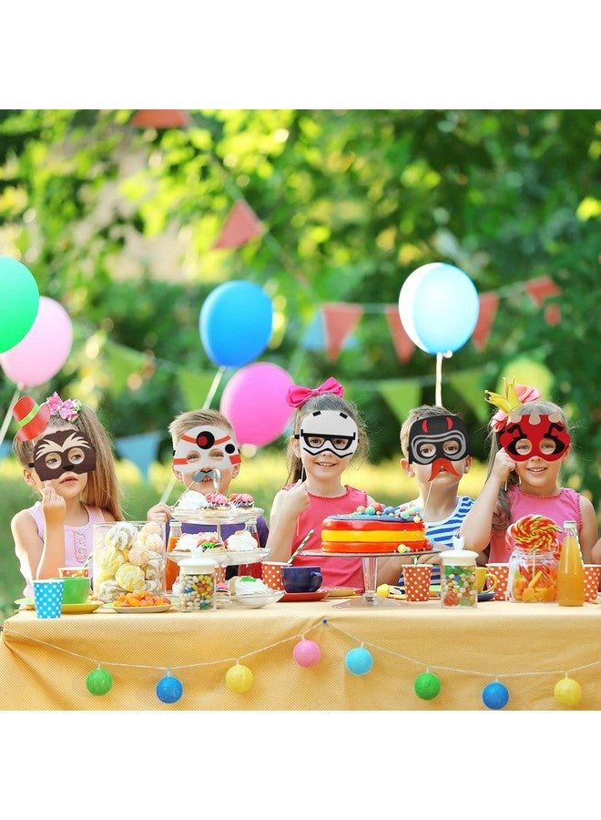 12Pcs Party Masks, Galaxy Wars Theme Party Supplies, Boy And Girl Birthday Party Dress Up Props