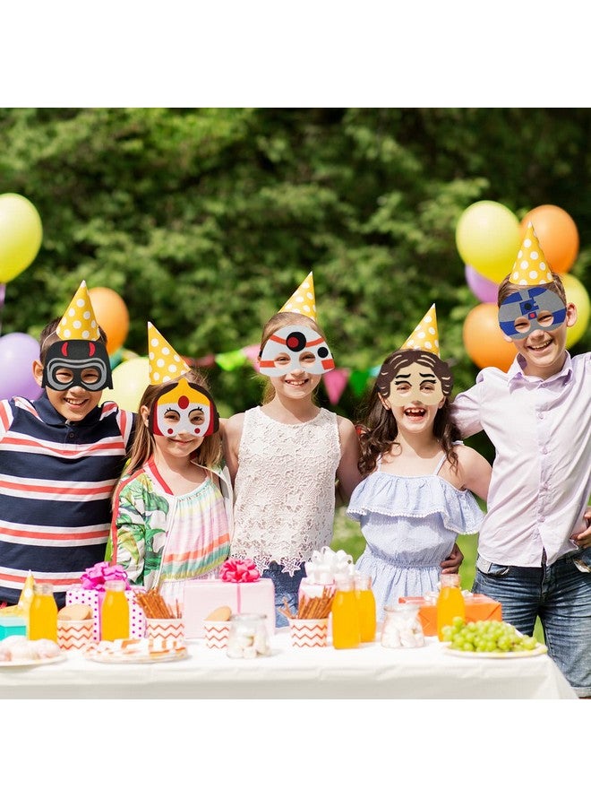12Pcs Party Masks, Galaxy Wars Theme Party Supplies, Boy And Girl Birthday Party Dress Up Props