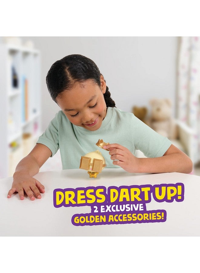 My Squishy Little Golden Dumpling - Interactive Doll Collectible With Accessories - Dart (Gold)