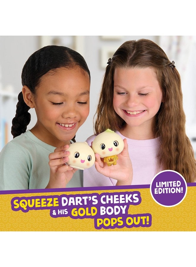 My Squishy Little Golden Dumpling - Interactive Doll Collectible With Accessories - Dart (Gold)