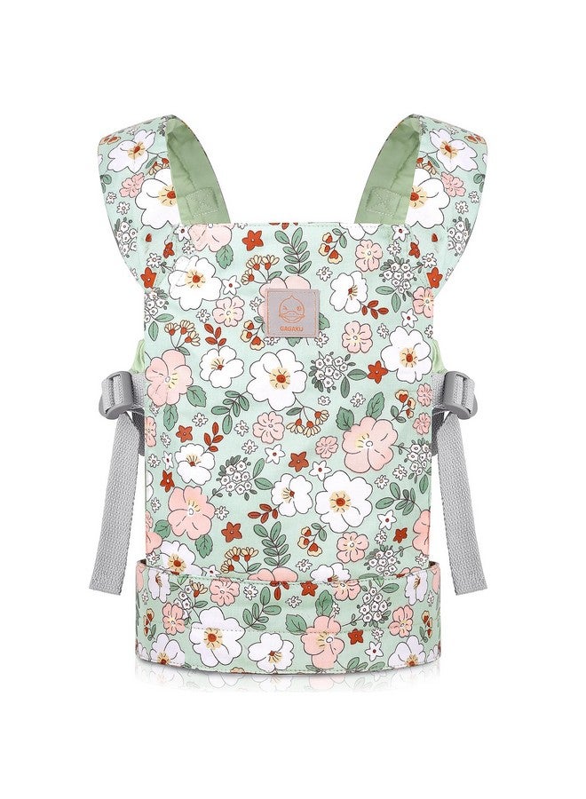 Doll Carrier For Kids Toy Baby Doll Carrier Reborn Dolls Carrier Toy Baby Sling With Adjustable Straps For American Girl Doll Bitty Baby Doll Accessories - Green - Camellia