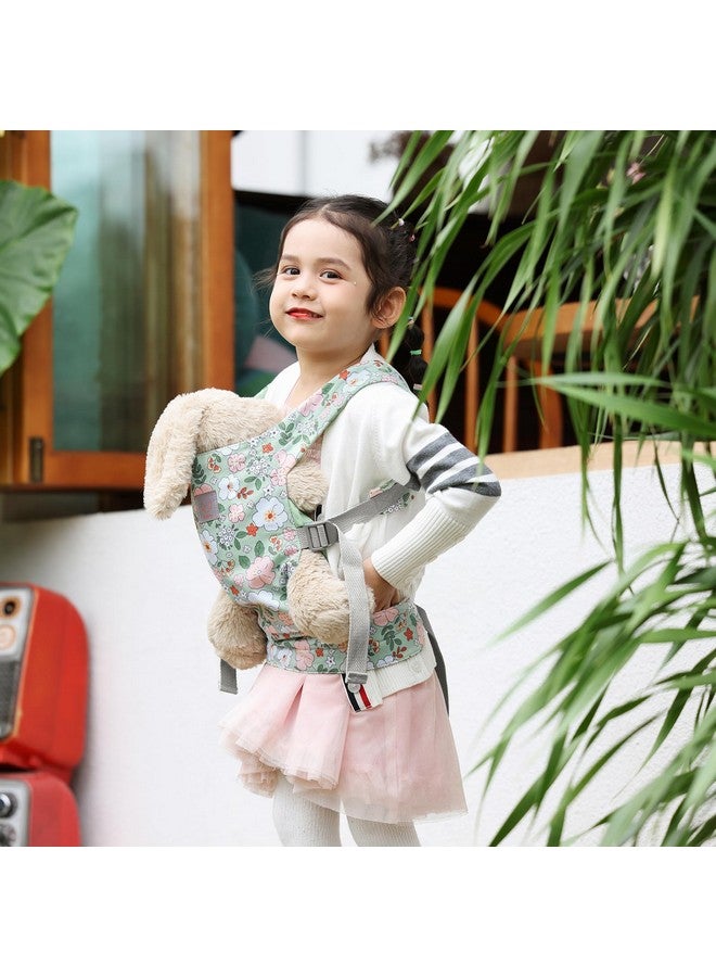 Doll Carrier For Kids Toy Baby Doll Carrier Reborn Dolls Carrier Toy Baby Sling With Adjustable Straps For American Girl Doll Bitty Baby Doll Accessories - Green - Camellia