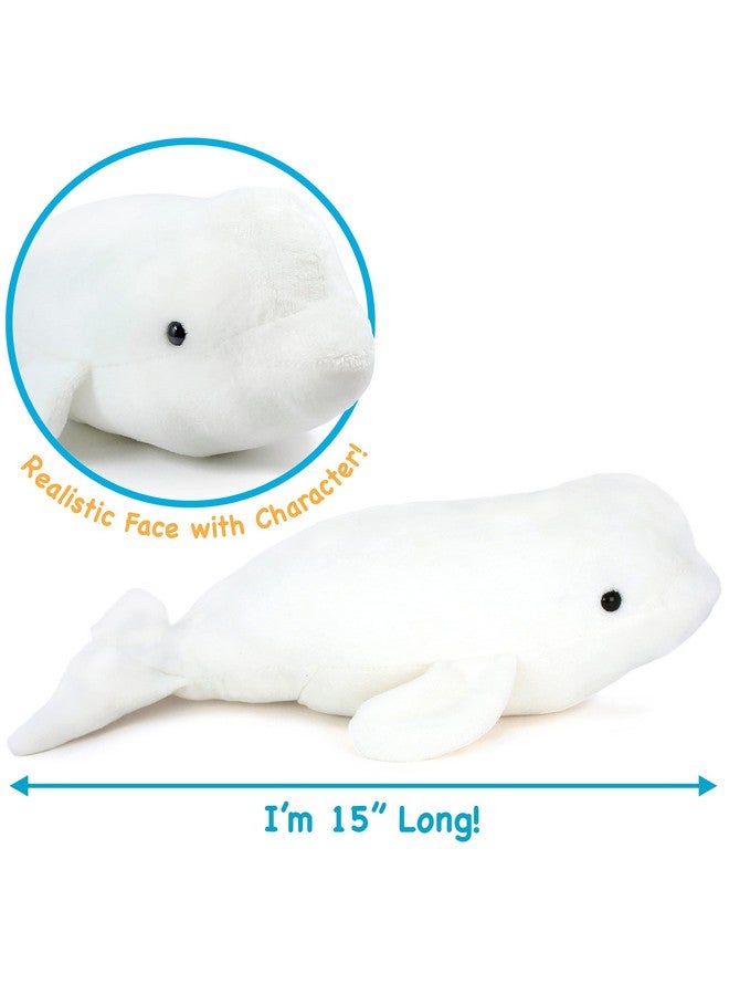 Billiam The Beluga - 15 Inch Stuffed Animal Plush - By Tigerhart Toys