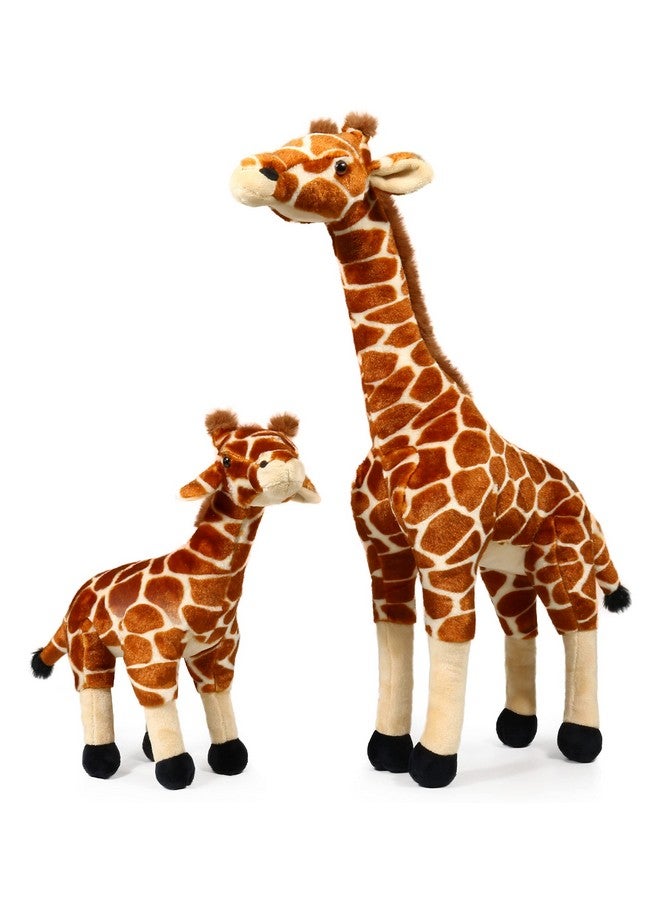 Mom And Baby Stuffed Animals Set Zoo Wild Animals (Giraffe)