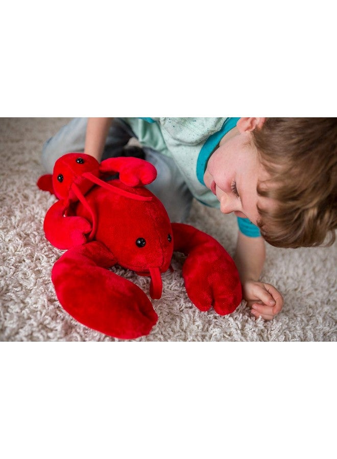 Mary Meyer Stuffed Animal Soft Toy, Lobbie Lobster, 10-Inches, Red , Black