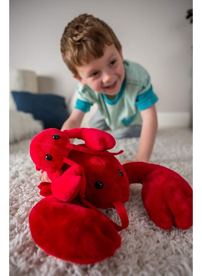 Mary Meyer Stuffed Animal Soft Toy, Lobbie Lobster, 10-Inches, Red , Black