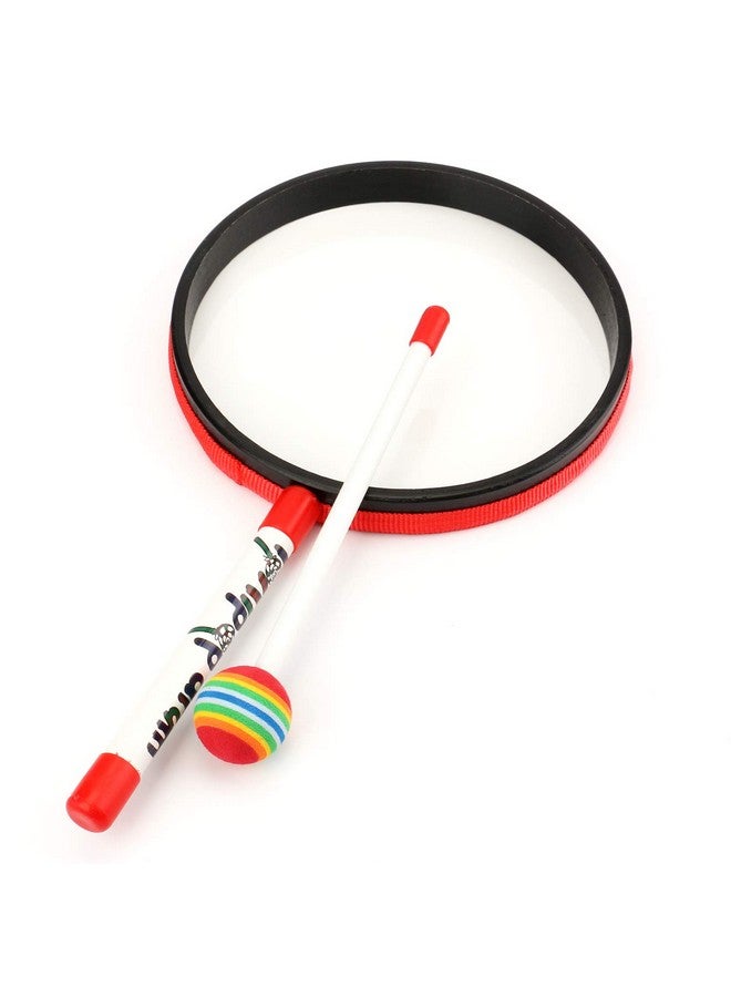 2 Pieces 8 Inch Lollipop Drum With Drum Beater Lollipop Hand Drum Musical Educational Percussion Instrument