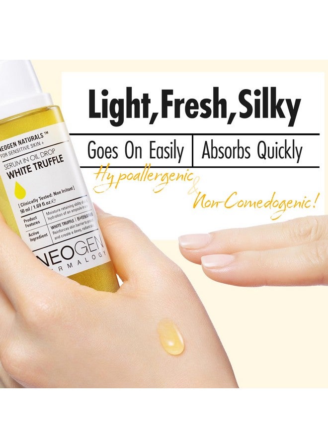 [Kbeauty] Neogen Dermalogy White Truffle Serum In Oil Drop W/ 3 Hyaluronic Acid & Niacinamide Hydrating Face Oil Korean Glass Skin Serum 1.69 Fl Oz