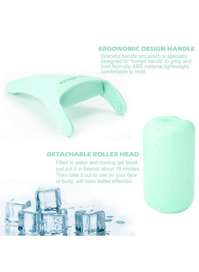 Ice Roller For Face And Body Massage Facial Roller Skin Care Tool For Reduce Wrinkles And Puffiness Migraine Pain Relief And Skin Tighten Cold Therapy For Cooling And Calming(Green)