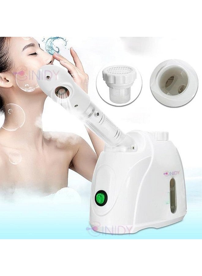 Steamer For Cold&Cough Vapourizer & Steamer For Face Steam Steam Inhaler Vaporizer Machine With Nanoionic Technology Uv Steam Sterilization Aroma Diffuser (White Color Steamer)