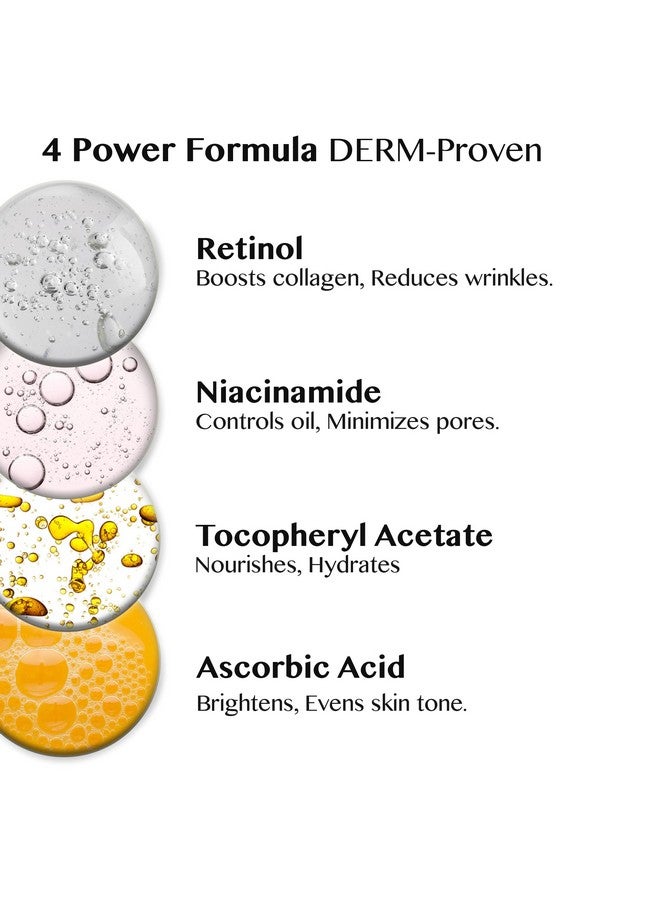 Eye Cream Roller Retinol Niacinamide Vitamin A Wrinkle & Under Eye Bag & Dark Circle Reducer Sensitive Skin Night Cream For Eye Puffiness And Fine Lines Made In Korea