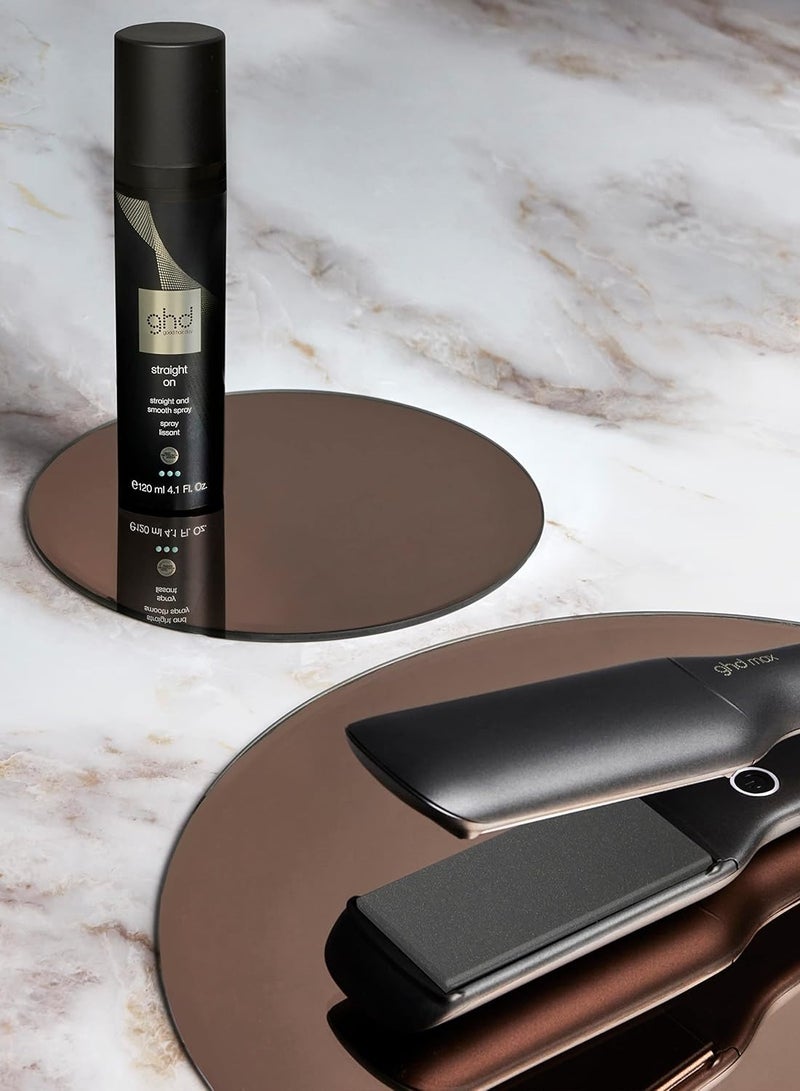 Straight On Heat Protectant for Hair Straight & Smooth Hair Spray, Heat Protection System to Strengthen and Smooth Hair for Anti-Frizz Styling 120 ml