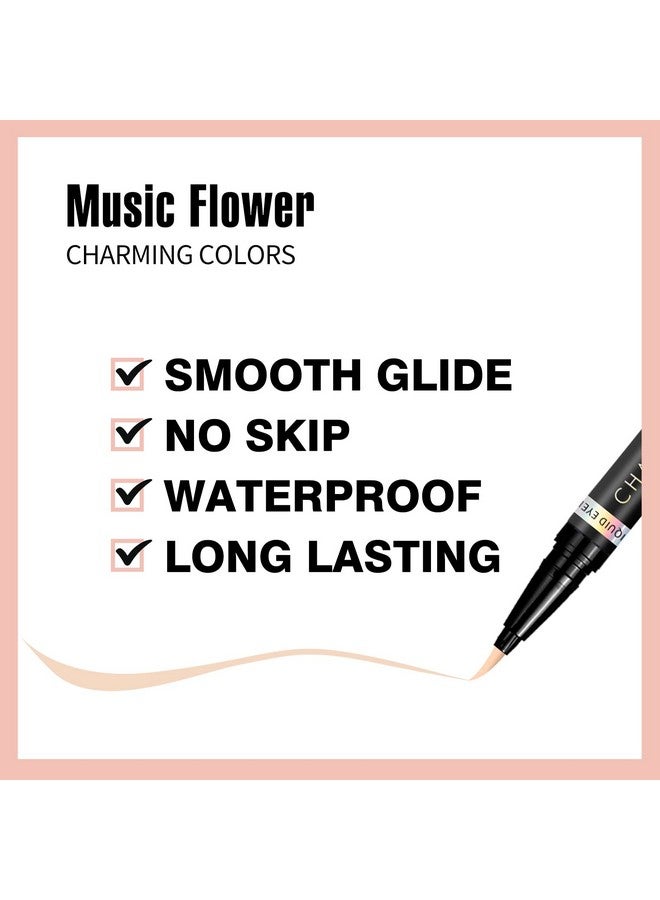 Eyeliner Pencolored Matte Liquid Eyeliner Waterproof Smudge Resistant With Precise Tip (Nude)
