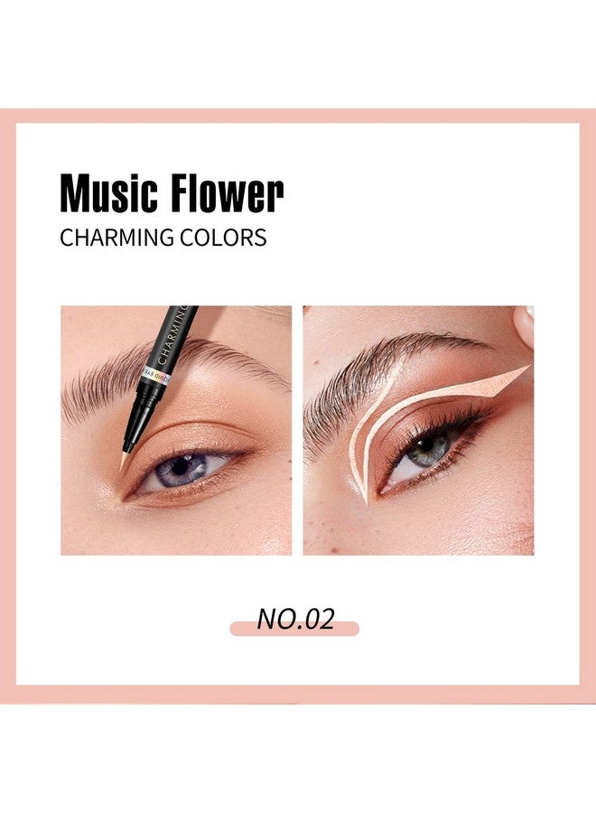 Eyeliner Pencolored Matte Liquid Eyeliner Waterproof Smudge Resistant With Precise Tip (Nude)