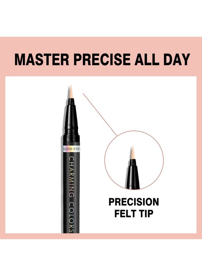 Eyeliner Pencolored Matte Liquid Eyeliner Waterproof Smudge Resistant With Precise Tip (Nude)