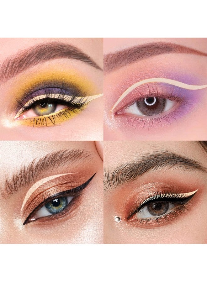 Eyeliner Pencolored Matte Liquid Eyeliner Waterproof Smudge Resistant With Precise Tip (Nude)