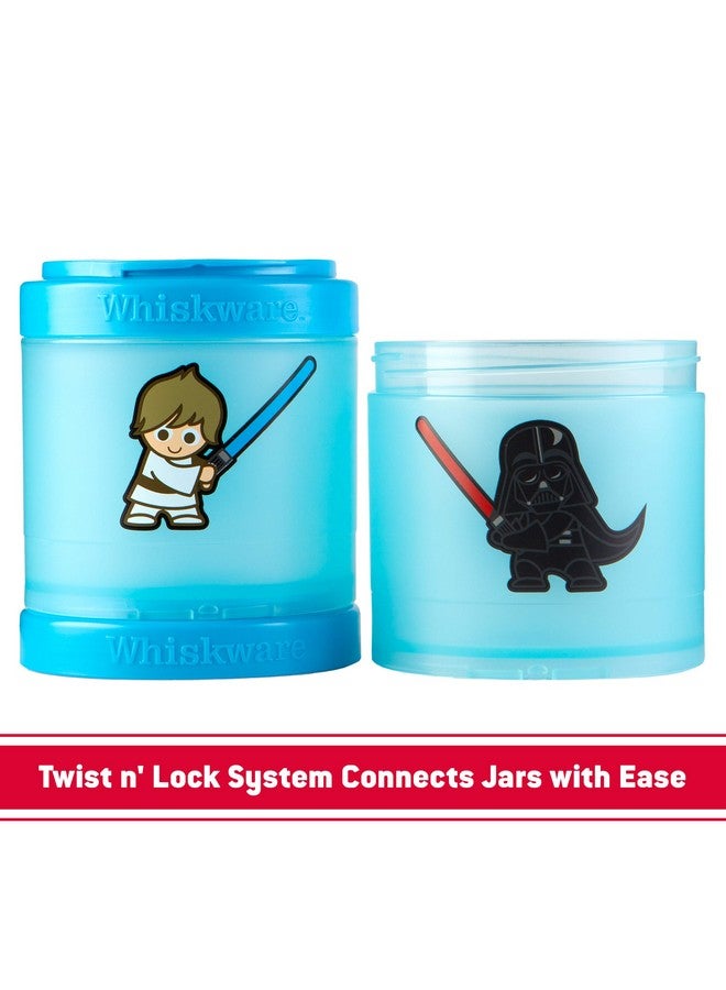 Star Wars Stackable Snack Containers For Kids And Toddlers, 3 Stackable Snack Cups For School Or Travel, Baby Yoda Grogu And The Mandalorian Helmet