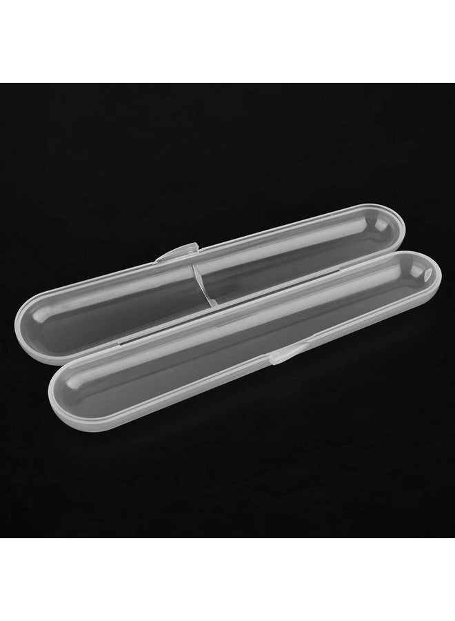 Food Grade Single Storage Box Baby Silicone Spoon Transparent Children Stainless Cutlery Set Spoon Portable Travel Tableware Case