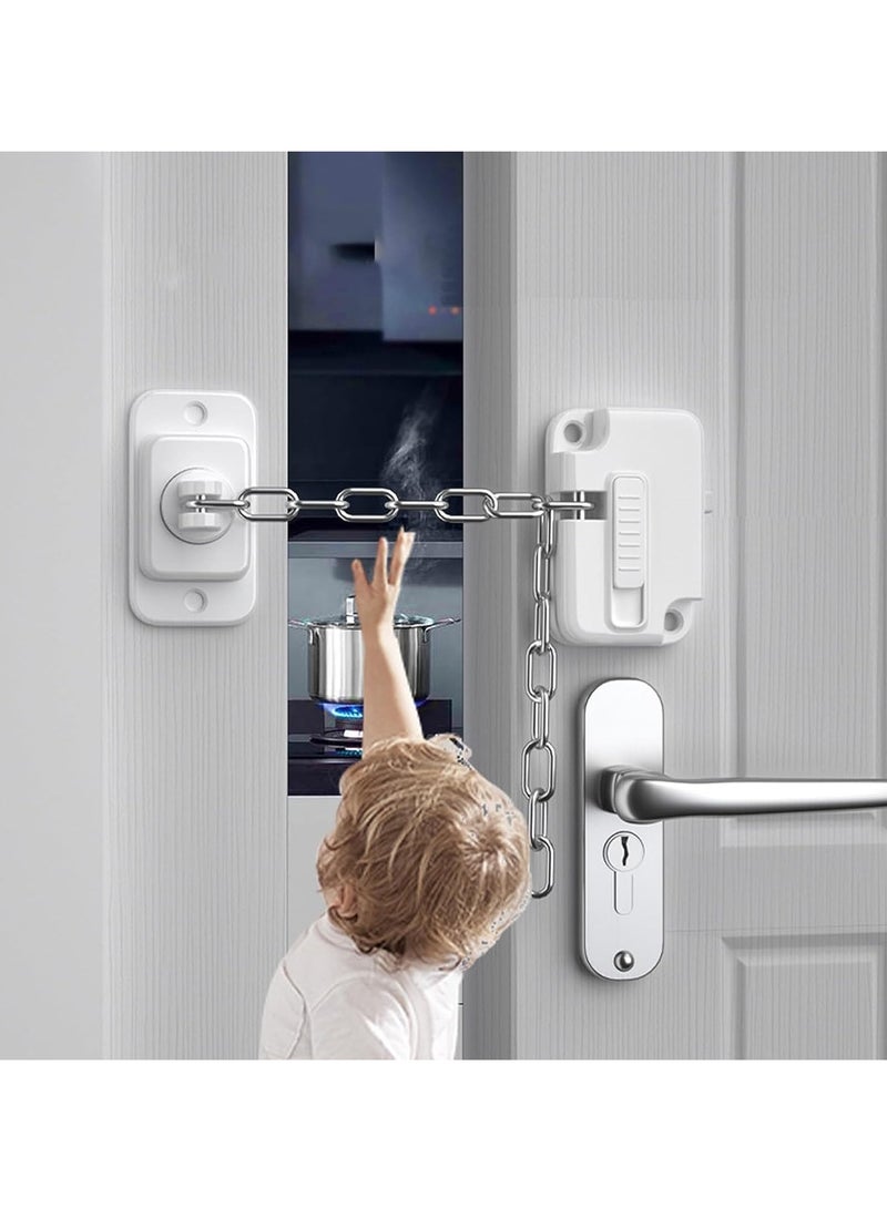 Window Locks, Heavy Refrigerator Locks Fridge Cabinets Drawers Dishwasher Toilet Window and Child Safety Cabinet for Kids Keyless Child Safety Locks Strong non-marking No Drilling 2 Pack