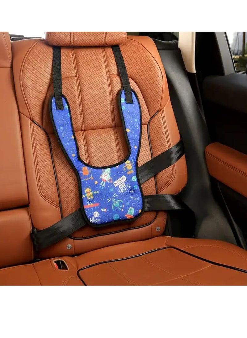 Child Seat Belt Adjuster for Kids Safety Strap Cover and Positioner Pad Soft Safety Travel Harness Cove Protect Children