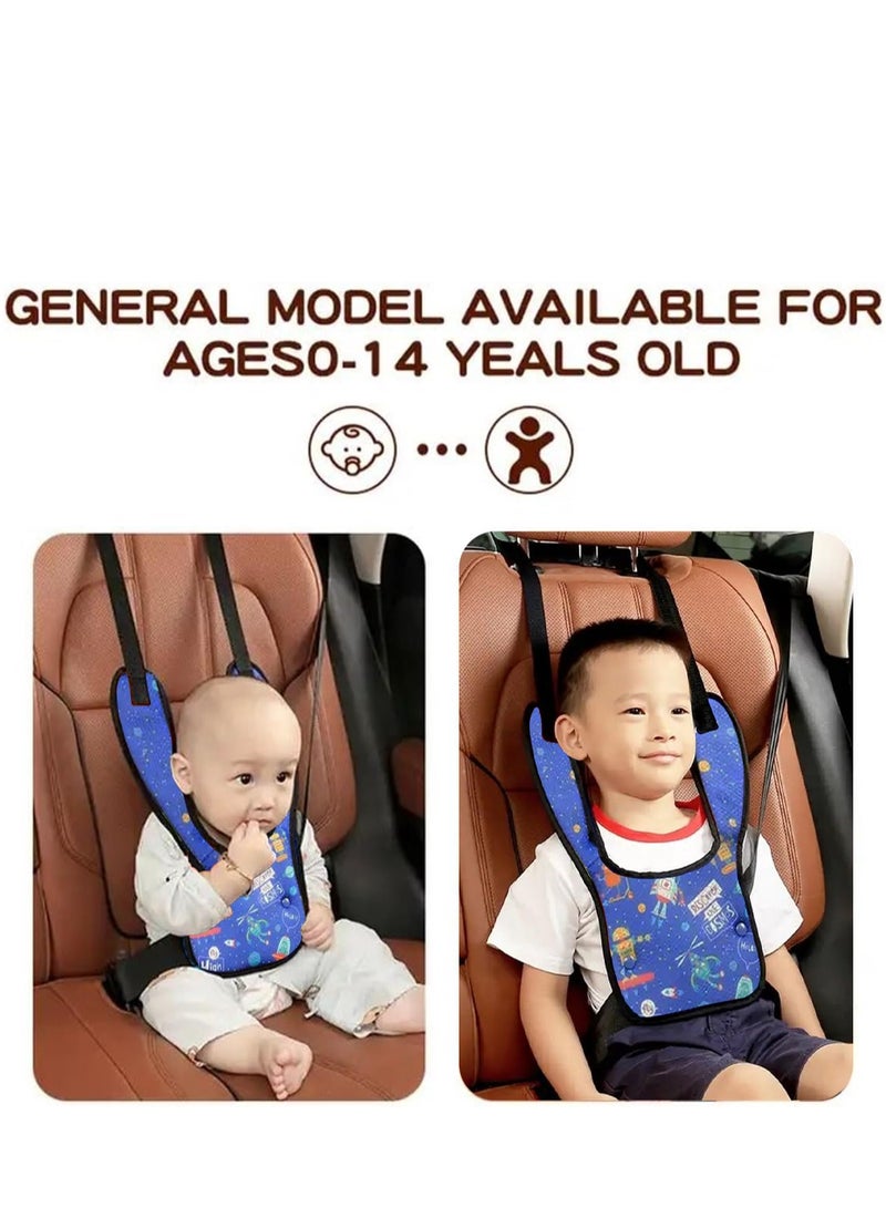 Child Seat Belt Adjuster for Kids Safety Strap Cover and Positioner Pad Soft Safety Travel Harness Cove Protect Children