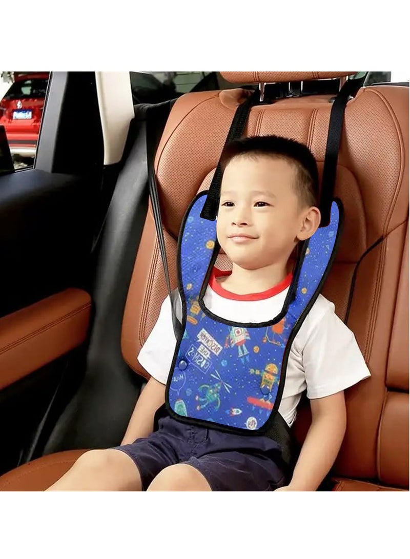 Child Seat Belt Adjuster for Kids Safety Strap Cover and Positioner Pad Soft Safety Travel Harness Cove Protect Children