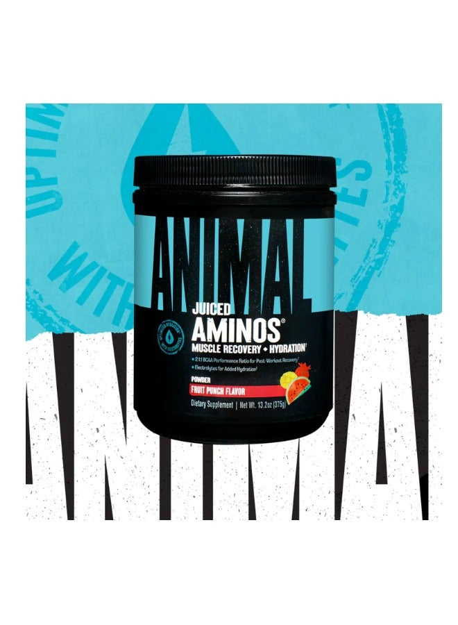 ANIMAL Juiced Aminos - Promotes Muscle Recovery ,Hydration and Endurance for Athletes, Fruit Punch, 30 Servings