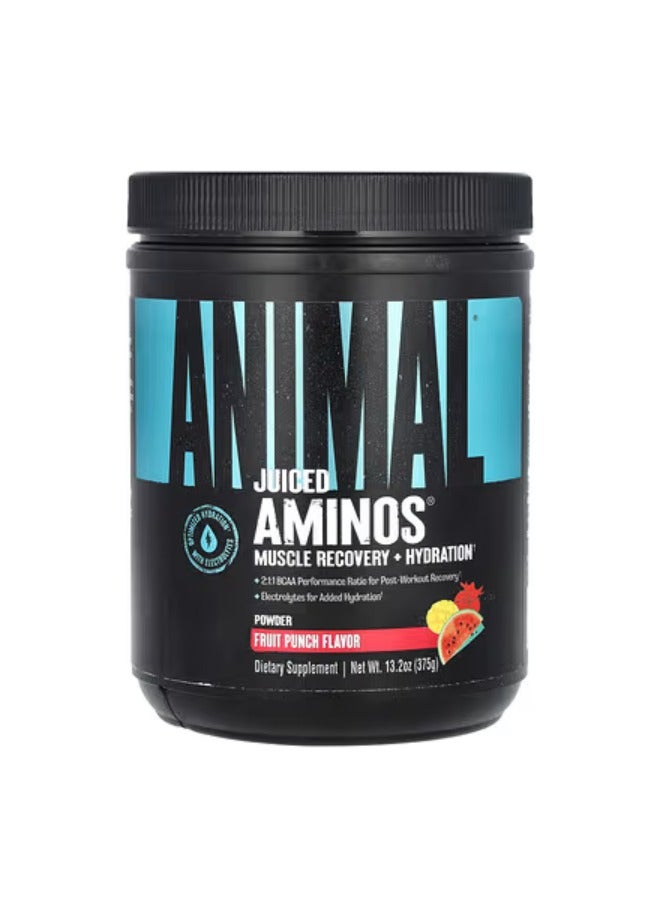 ANIMAL Juiced Aminos - Promotes Muscle Recovery ,Hydration and Endurance for Athletes, Fruit Punch, 30 Servings