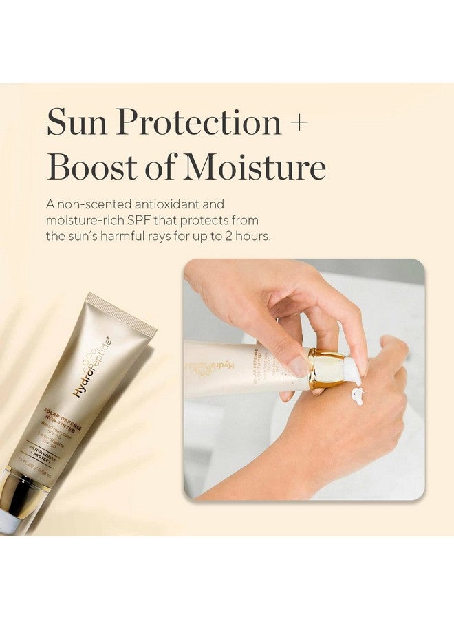 Solar Defense Face Sunscreen Spf 50 Broad Spectrum Nontinted Moisturizing & Antioxidant Rich Reefsafe1.7 Ounce (Packaging May Vary)