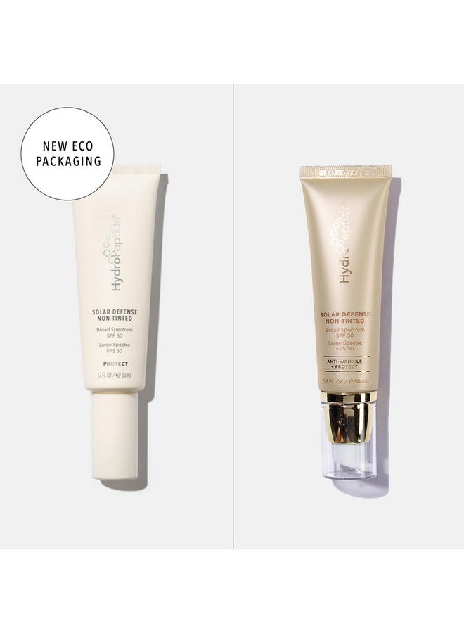 Solar Defense Face Sunscreen Spf 50 Broad Spectrum Nontinted Moisturizing & Antioxidant Rich Reefsafe1.7 Ounce (Packaging May Vary)
