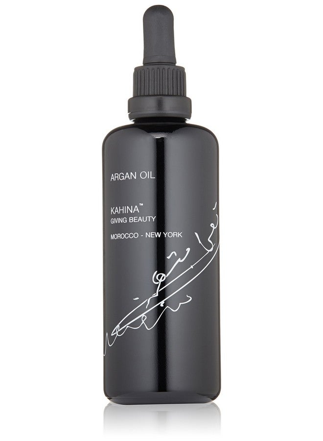 Kahina Argan Oil 3.3 Fl Oz Moisturizes Improves Elasticity & Calms Skin Rich In Vitamin E Pure Argan Oil Fatty Acids & Antioxidants Light Nongreasy Argan Oil For Face Absorbs Easily