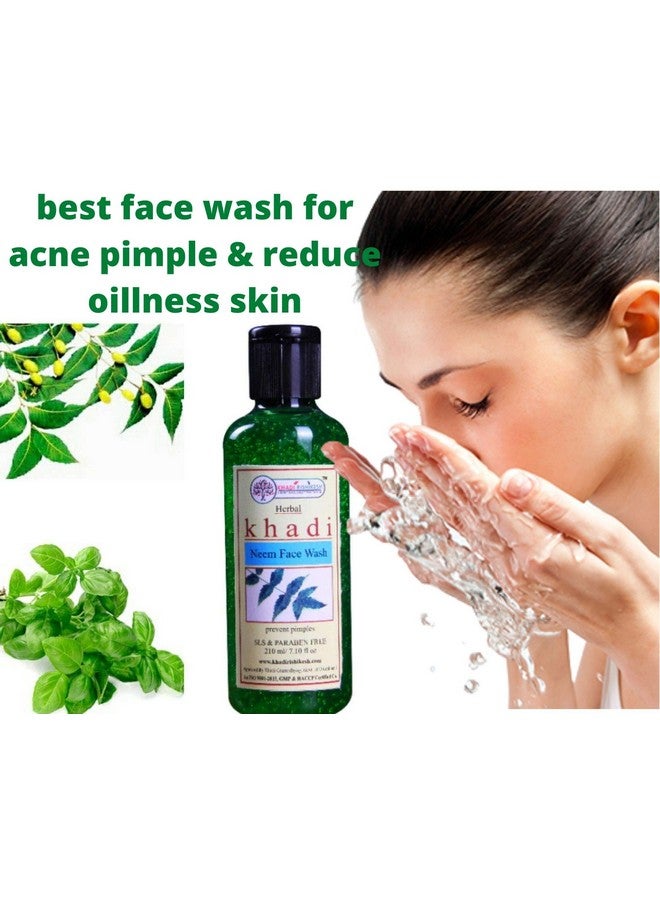 Ayurvedic Neem Pimple Control Face Wash Prevents Pimples Fades Scarseven Skin Tone Brightening Lightening Skindaynight Face Cleanser Herbalwomenmenparaben Freeall Skin Types210Mlwith Rumaal Free