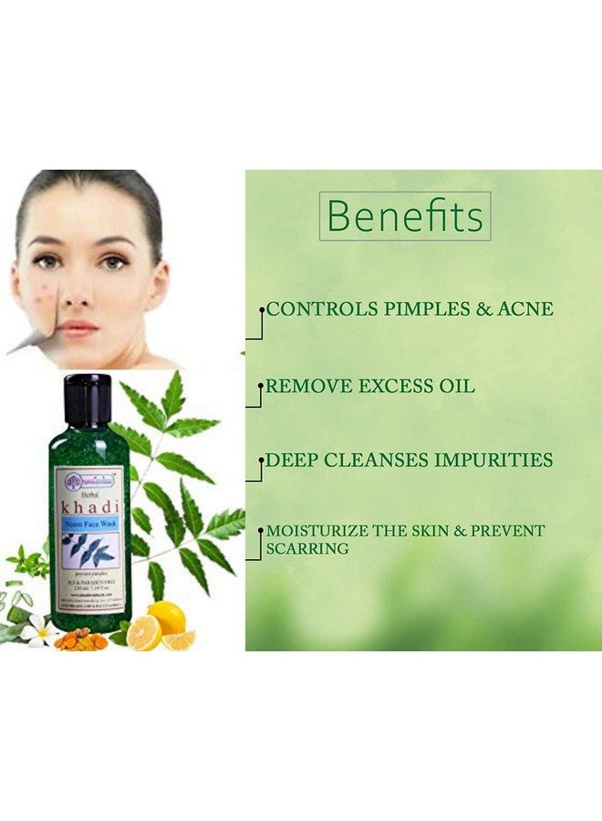 Ayurvedic Neem Pimple Control Face Wash Prevents Pimples Fades Scarseven Skin Tone Brightening Lightening Skindaynight Face Cleanser Herbalwomenmenparaben Freeall Skin Types210Mlwith Rumaal Free