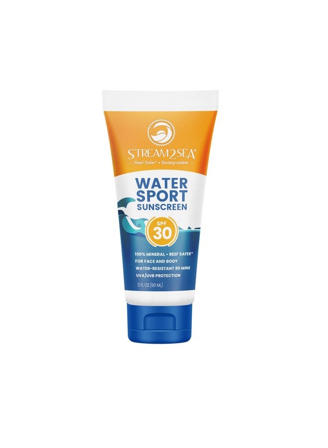 Spf 30 Mineral Sunscreen Biodegradable And Reef Safe Sunscreen, 3 Fl Oz Nongreasy And Moisturizing Mineral Sunscreen For Face Protection And Body Against Uva And Uvb