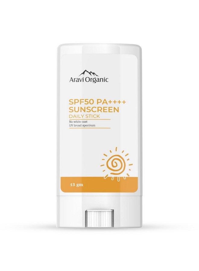 Spf 50 Glow Sunscreen Stick Broad Spectrum With Pa++++ Uva & Uvb Protection With No White Cast For Men & Women 13 Gm