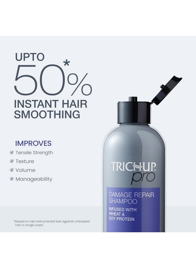 Pro Damage Repair & Instant Smoothing Hair Care Combo For Dry Frizzy Hair (Set Of 2) | Shampoo 300 Ml + Hair Mask 200 Ml | Improves Texture & Manageability | Reduce Split Ends & Dryness | Unisex