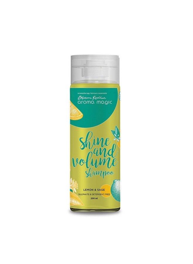 Shine And Volume Shampoo 6.76 Fl Oz (200Ml) With Lemon & Sage Suitable For All Types Of Hair