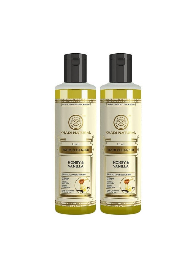 Honey & Vanilla Hair Shampoo | Herbal Shampoo For Soft Hair | Shampoo For Hair Growth | Anti-Dandruff Shampoo | Suitable For All Hair Types| | Pack Of 2| (210 * 2) (420 Ml)