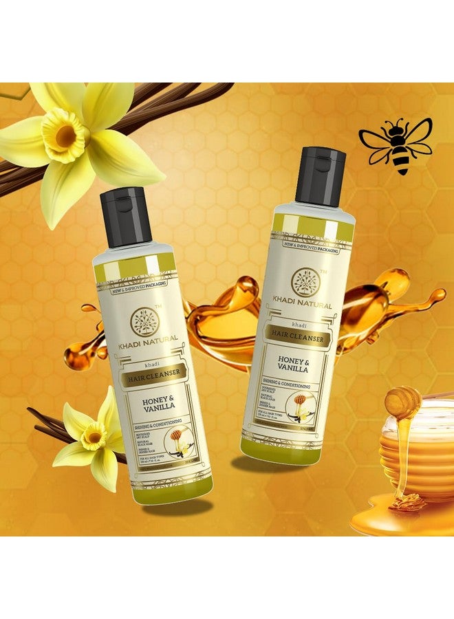 Honey & Vanilla Hair Shampoo | Herbal Shampoo For Soft Hair | Shampoo For Hair Growth | Anti-Dandruff Shampoo | Suitable For All Hair Types| | Pack Of 2| (210 * 2) (420 Ml)