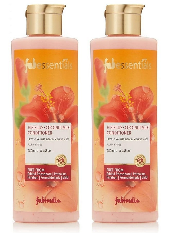 Hibiscus Coconut Milk Conditioner | Infused With Natural Bioactives | Intense Nourishment Hair, Moist - 250 Ml X Pack Of 2