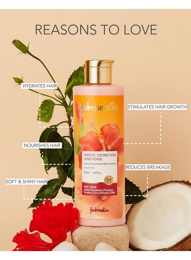 Hibiscus Coconut Milk Conditioner | Infused With Natural Bioactives | Intense Nourishment Hair, Moist - 250 Ml X Pack Of 2