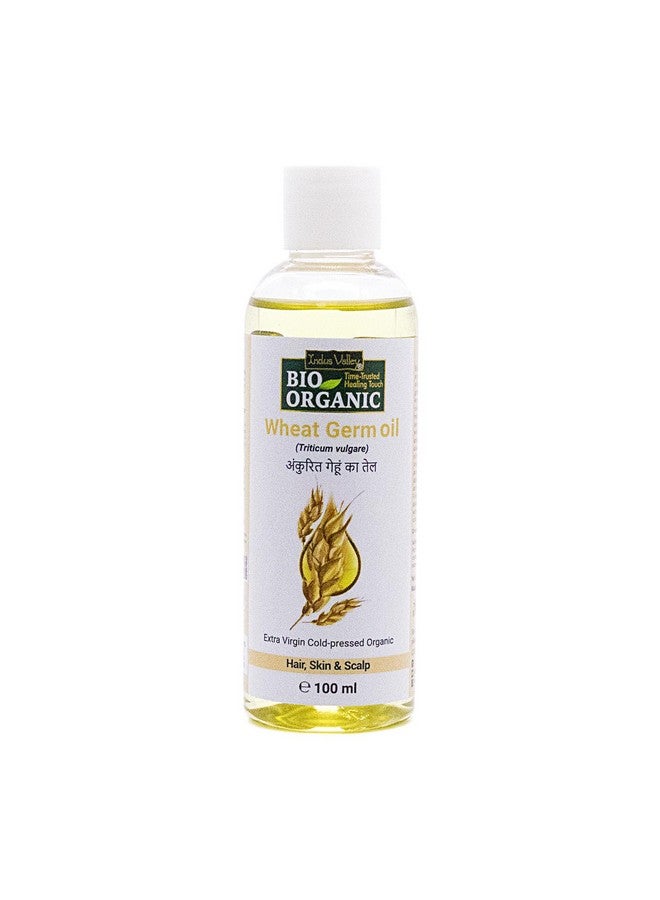 Bio Organic Cold Pressed Wheat Germs Carrier Oil - 100% Pure And Natural- Suitable For All Skin Types Pure Oil, Use For Hair Care, Skin Care (100Ml)